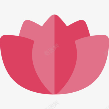 莲花印度6平坦图标图标