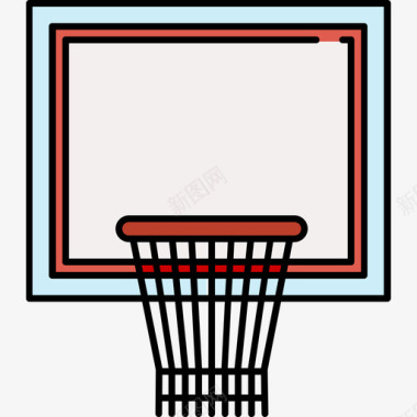 篮球运动21彩色128px图标图标