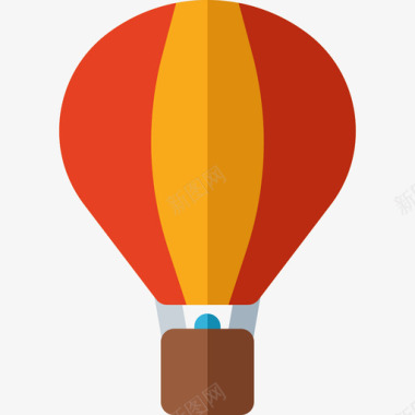 热气球运输12扁平图标图标