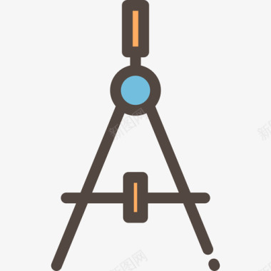 地瓜干条指南针建筑构造线条色彩图标图标
