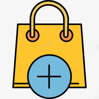 购物袋电子商务8彩色128px图标图标
