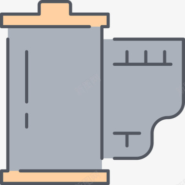 胶卷照片4彩色图标图标