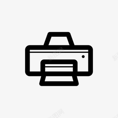 喷墨背打印机传真喷墨图标图标