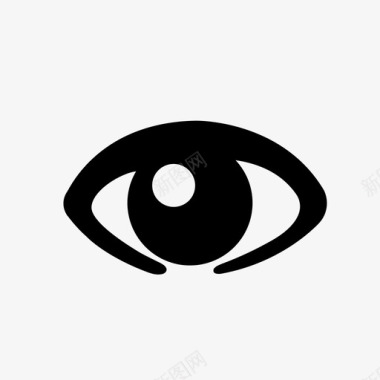 眼睛标志眼睛大的人的图标图标