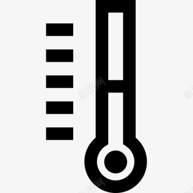网格装置温度计实验室装置线性图标图标