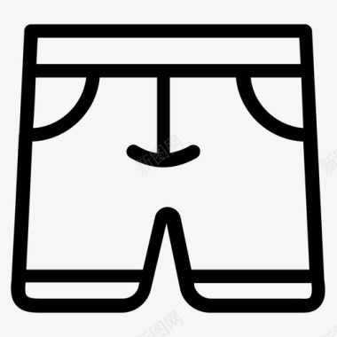 拳击手短裤运动装图标图标