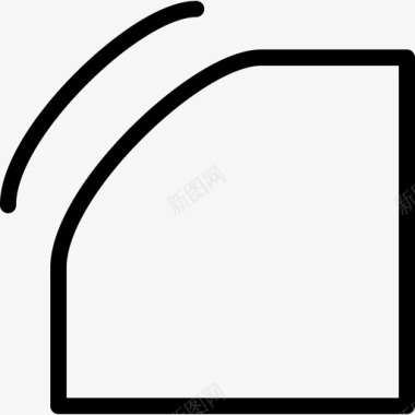 平面图标圆角平面工具7线性图标图标