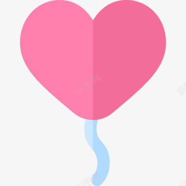 玫瑰花气球气球情人节11扁平图标图标