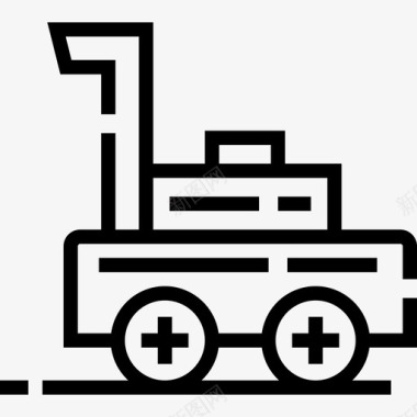 草坪割草机割草机园艺11直线型图标图标