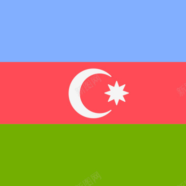 广场阿塞拜疆国际旗帜4广场图标图标