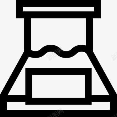 墨水艺术工作室4线性图标图标