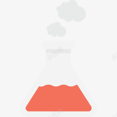 实验与科学烧瓶科学技术4扁平图标图标