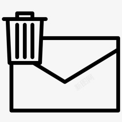 删除垃圾邮件垃圾邮件删除张贴图标高清图片