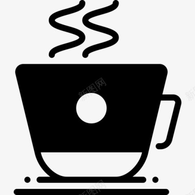 咖啡杯无咖啡因咖啡点心图标图标