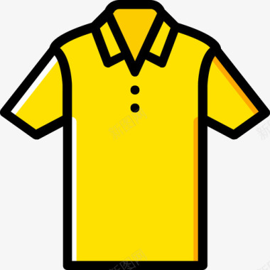 衬衫男装4黄色图标图标