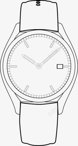 豪华皮革背景图片手表休闲钟表图标高清图片