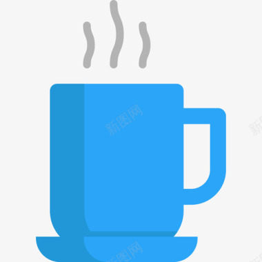 咖啡杯秋季元素4扁平图标图标