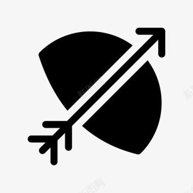 运动符号弓箭飞镖游戏图标图标
