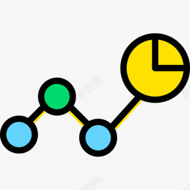 折线图折线图营销11黄色图标图标