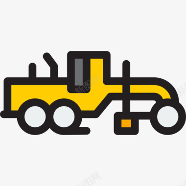 3d货车运输工程机械3线颜色图标图标
