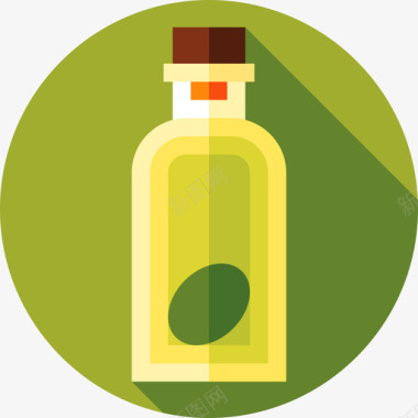 橄榄油健康食品4平淡图标图标