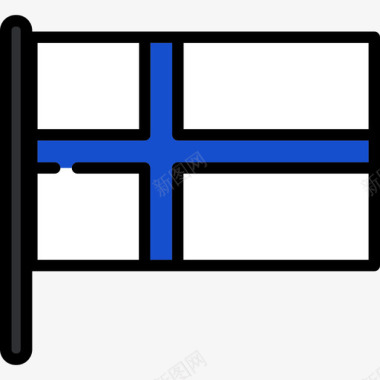 芬兰国旗收藏2桅杆图标图标