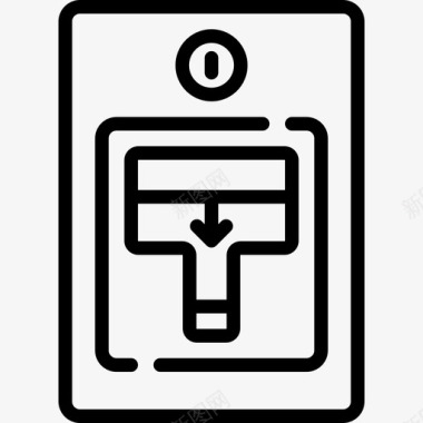 安全报警安全线性图标图标