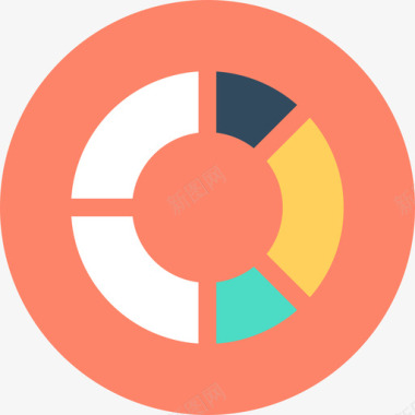 饼图数字营销28循环图标图标