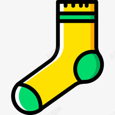 袜子男鞋4黄色图标图标