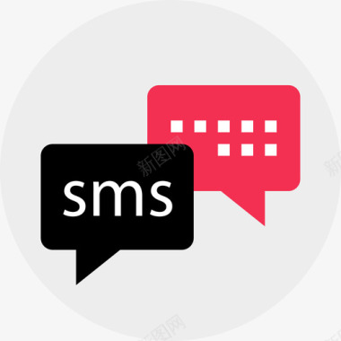 短信在线和互联网扁平图标图标