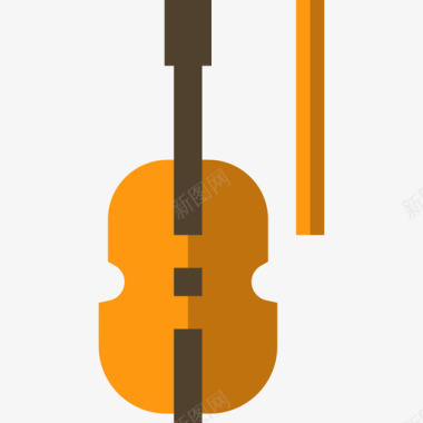 大提琴乐器9扁平图标图标