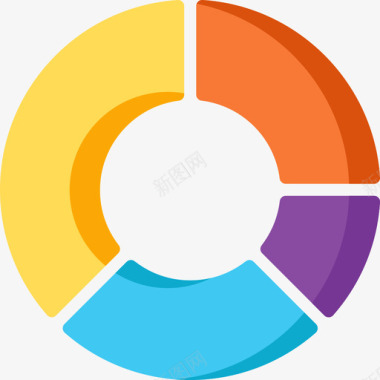 关联图表饼图图表平面图图标图标