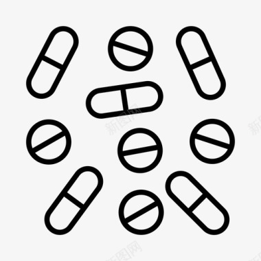 药片医生保健图标图标