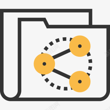 云闪付图标文件夹云技术黄影图标图标