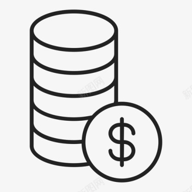 现金金币货币业务现金图标图标