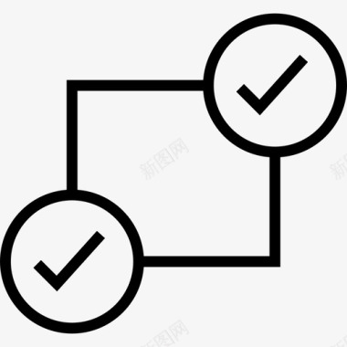 选中复选框图标选中ui线框细线图标图标