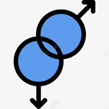 最美的爱情性别爱情5颜色图标图标