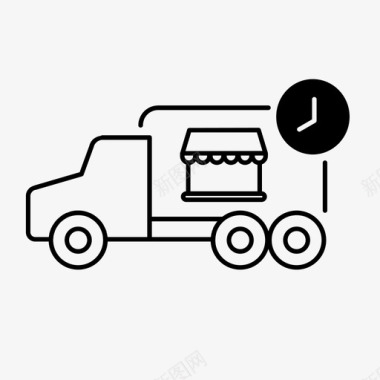 送货单送货车食品店图标图标