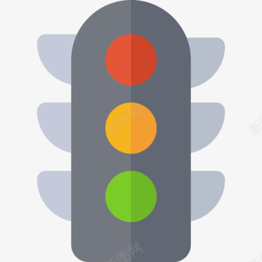 交通图标交通灯城市元素9平坦图标图标