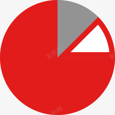 统计信息图形红色2平坦图标图标