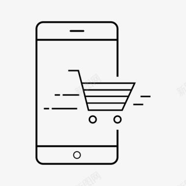 在线购物网电话在线购物结账iphone图标图标