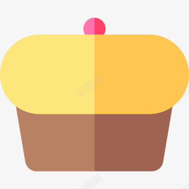 麦子蛋糕蛋糕面包房8扁平图标图标