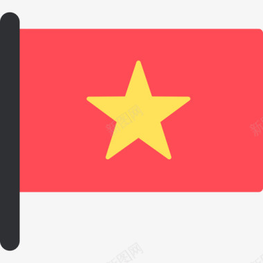 越南国际国旗5桅杆图标图标