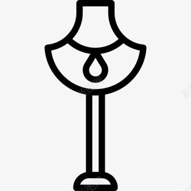 银饰项链项链女性配件直线型图标图标