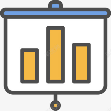 示文稿演示文稿办公工具线颜色图标图标