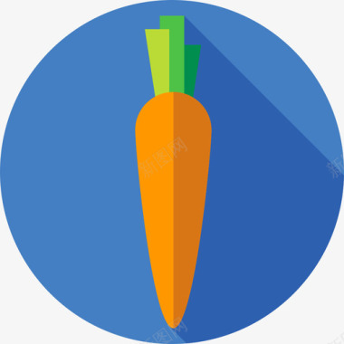 胡萝卜健康生活方式8平淡图标图标