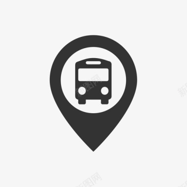 地铁和公交公交站台图标