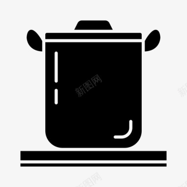 锅深的酱汁图标图标