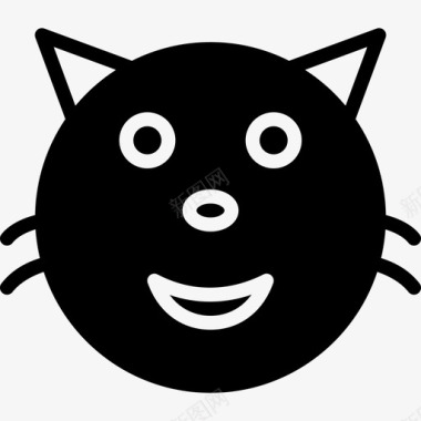 QQ表情图片猫表情14填充图标图标