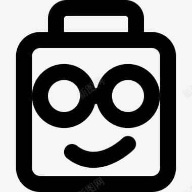 QQ表情图标书呆子表情集4大纲图标图标